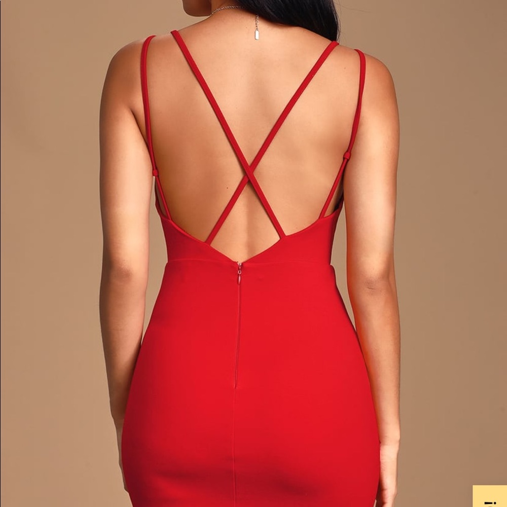 LULU’s - Saturday Night Thrive Red Bodycon